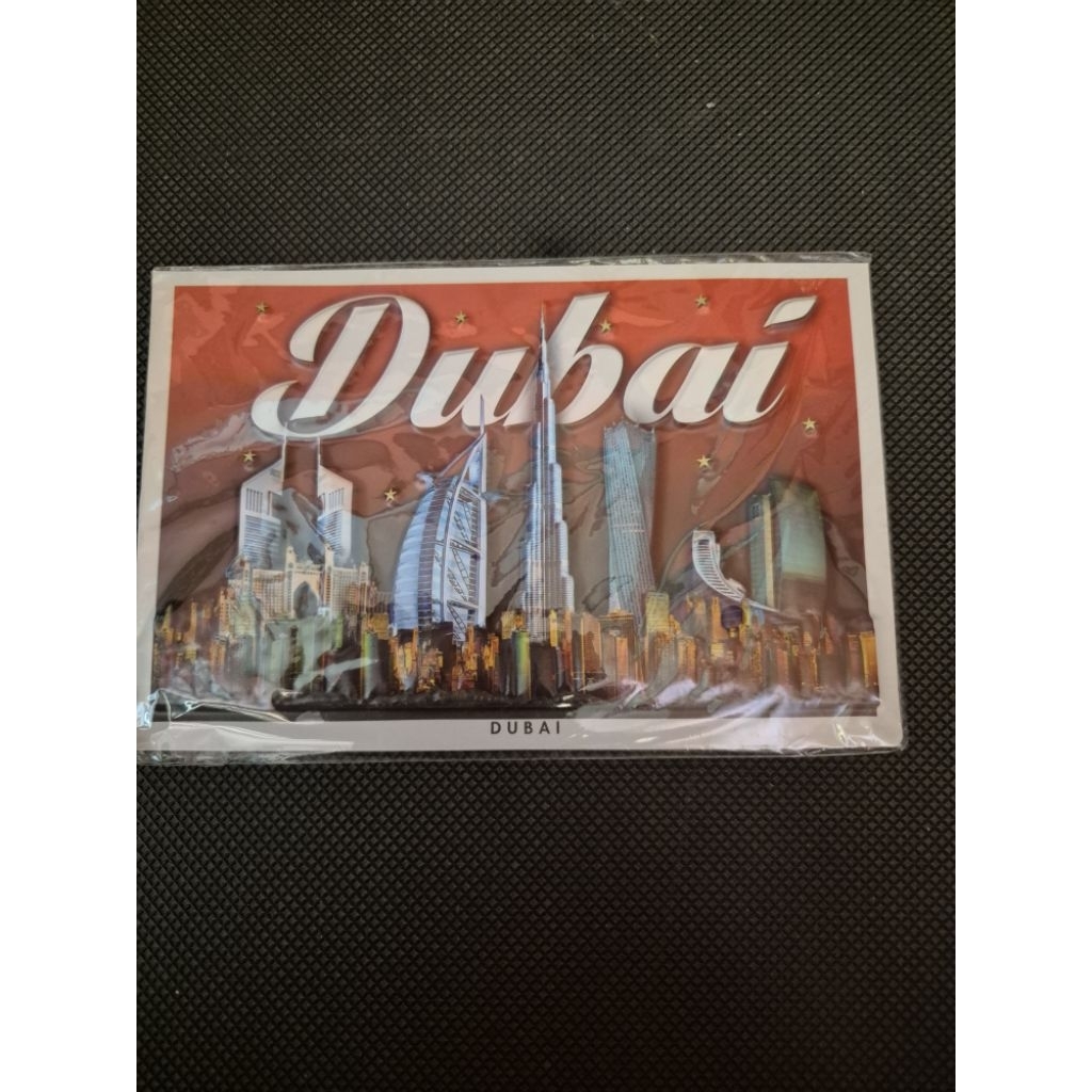 

kartu pos dubai huruf timbul/dubai postcard
