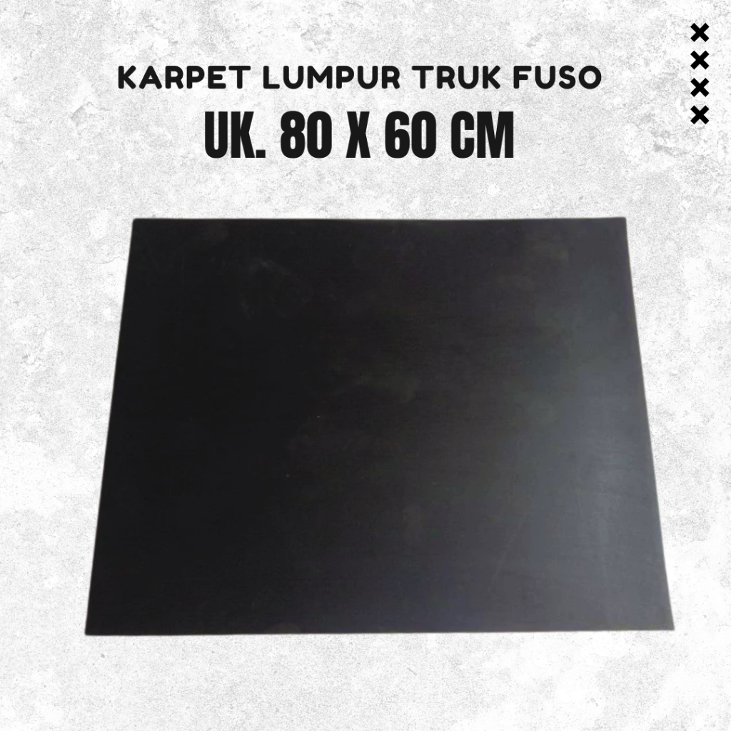 Karpet Lumpur Truk Fuso 60x80 cm Karpet Karet Tebal Tahan Air dan Lumpur