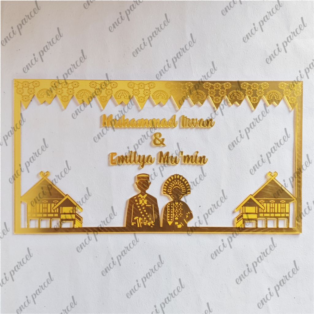 kode 285 logo rumah adat suku bugis sulawesi selatan sulsel dekorasi miniatur pengantin replika maka