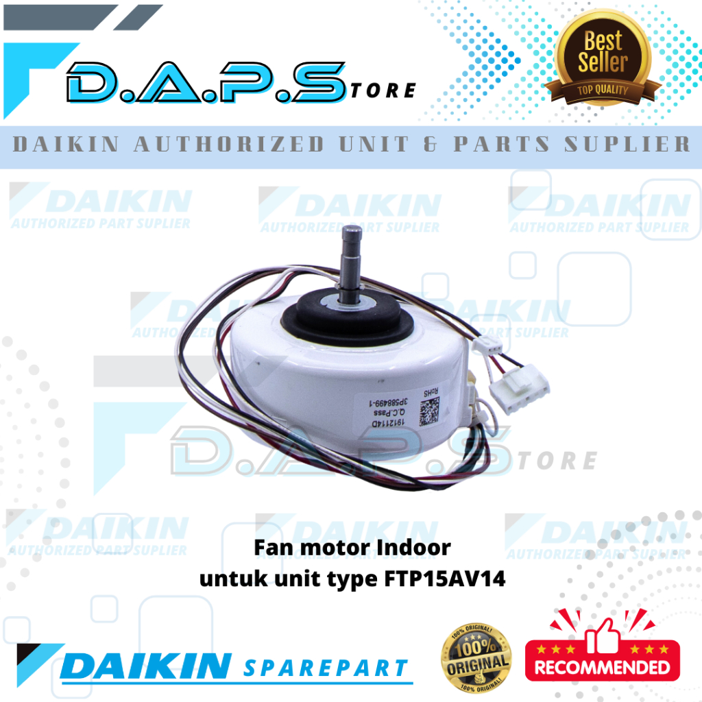 Daikin Motor Fan Indoor AC Original Baru Fan motor - Motor fan AC DAIKIN Malaysia 1/2 PK FTP15AV14