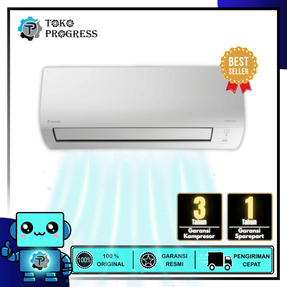 AC DAIKIN 1/2 PK FTKQ15UVM4 / 15UVM4 LOW WATT MODE FLASH INVERTER