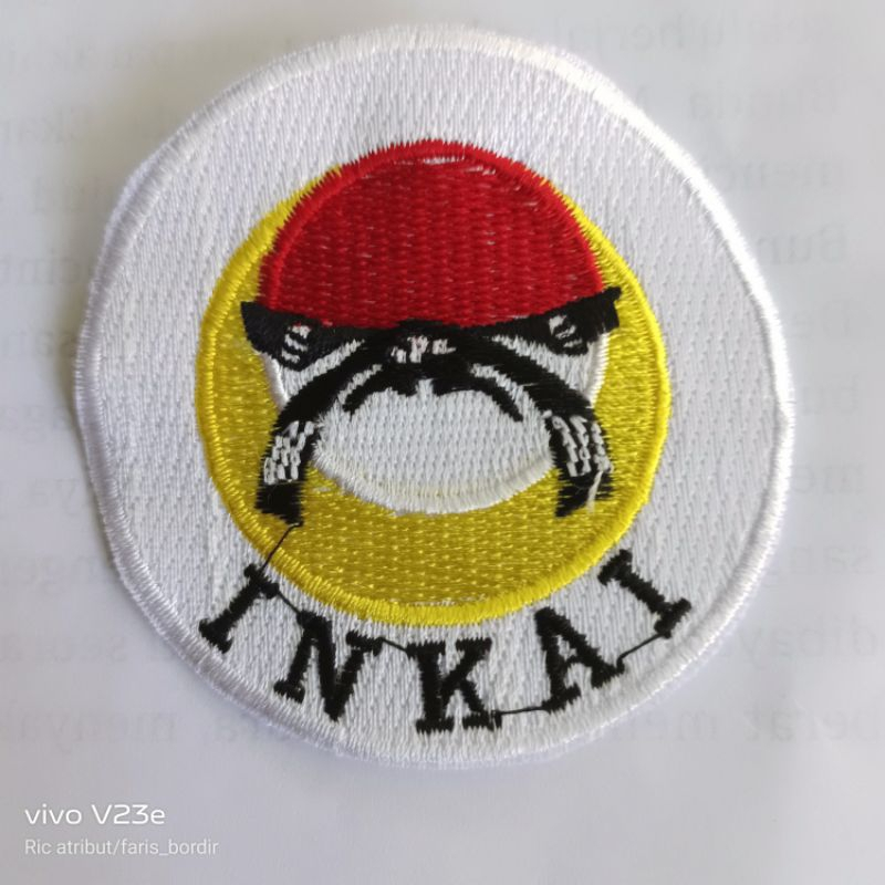 BET BORDIR LOGO LAMBANG INKAI FORKI KARATE INKAI FORKI bordir