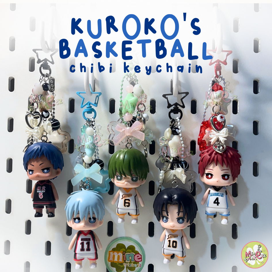 Kuroko’s Basketball Chibi Keychain I Kuroko’s Basketball Chibi Bagcharm I Gantungan Tas Anime Kuroko
