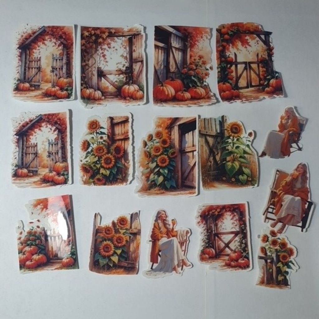 

ARTDOESWORK My Autumn backyard garden view stiker transparant