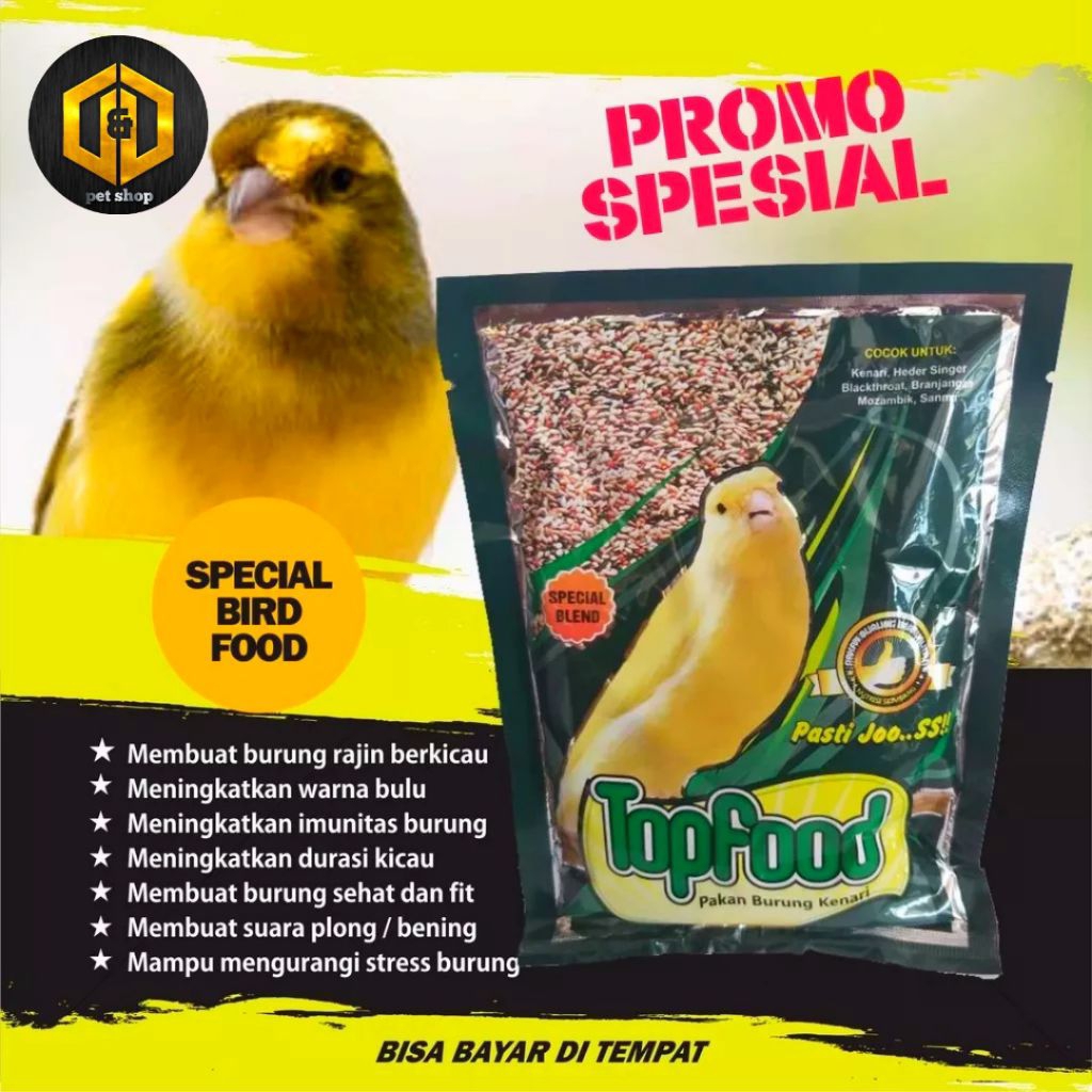 Pakan Burung Kenari TopFood Kenari pakan kenari Lomba dan Harian