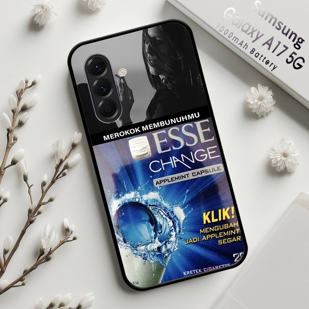 MZ_ CASE Silikon Hp Samsung A17 5g case glosy motif rokok  terbaru 2025 bisa cod