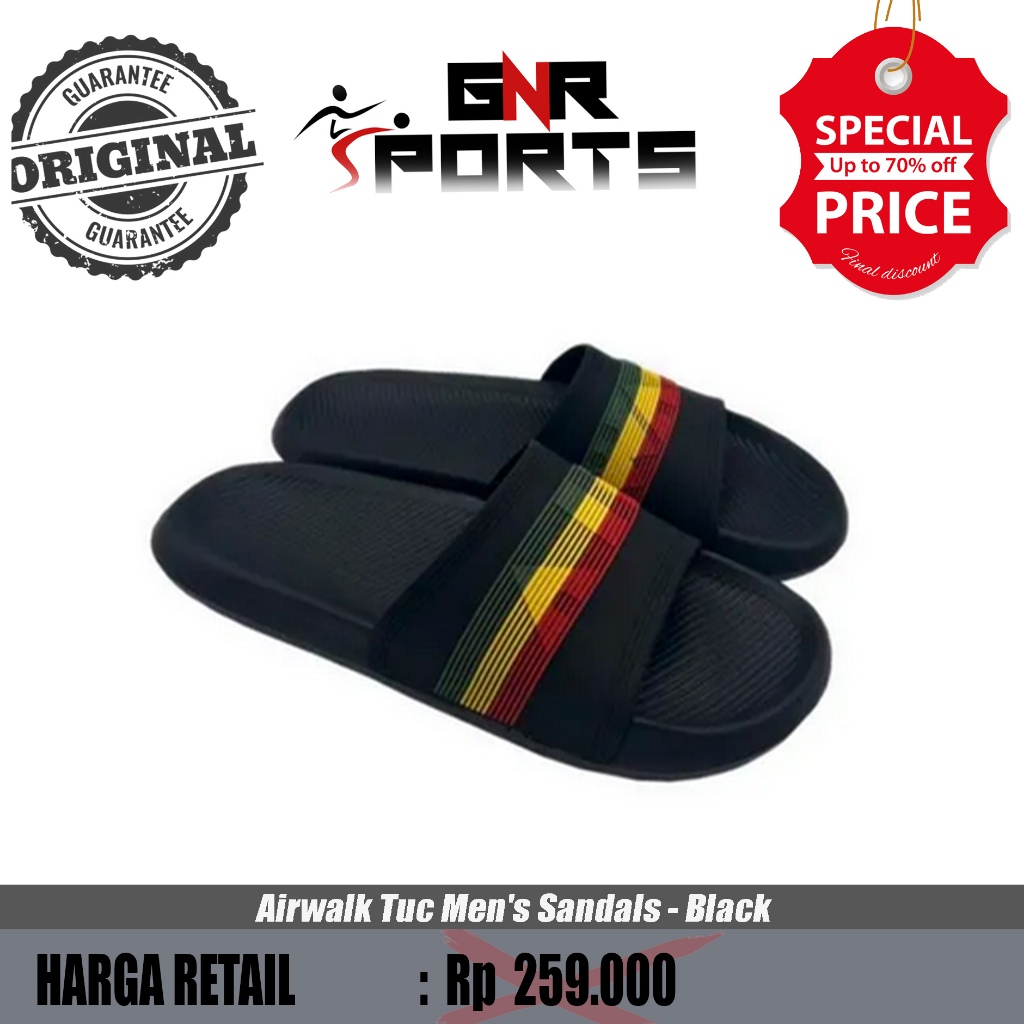 Sandal Airwalk Tuc Men's Sandals - Black Original 100%