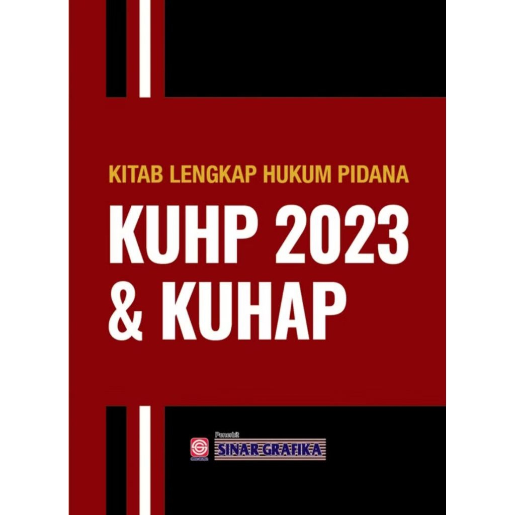 Buku Kitab Lengkap Hukum Pidana KUHP 2023 dan KUHAP