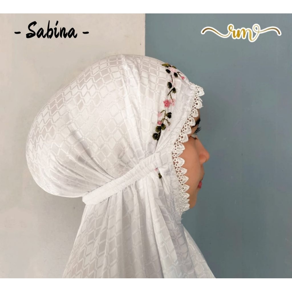 Mukena DEWASA SUTRA BLITZ SULAM TABUR SABINA TERUSAN