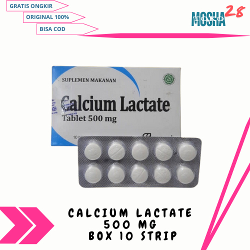 CALCIUM LACTATE 500 MG  BOX 10 STRIP
