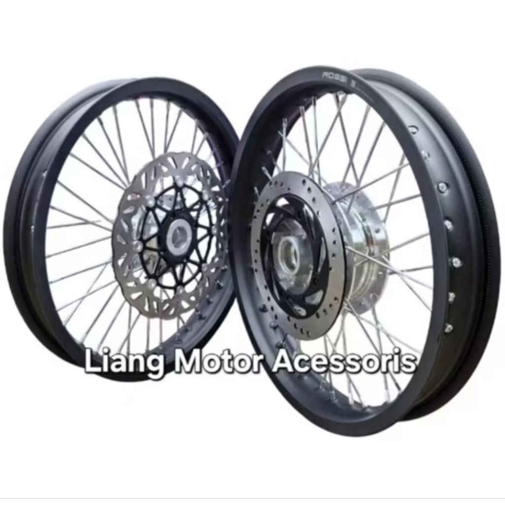 Sepaket Velg Tromol Set Jari2 + Disc - Kawasaki Athlete