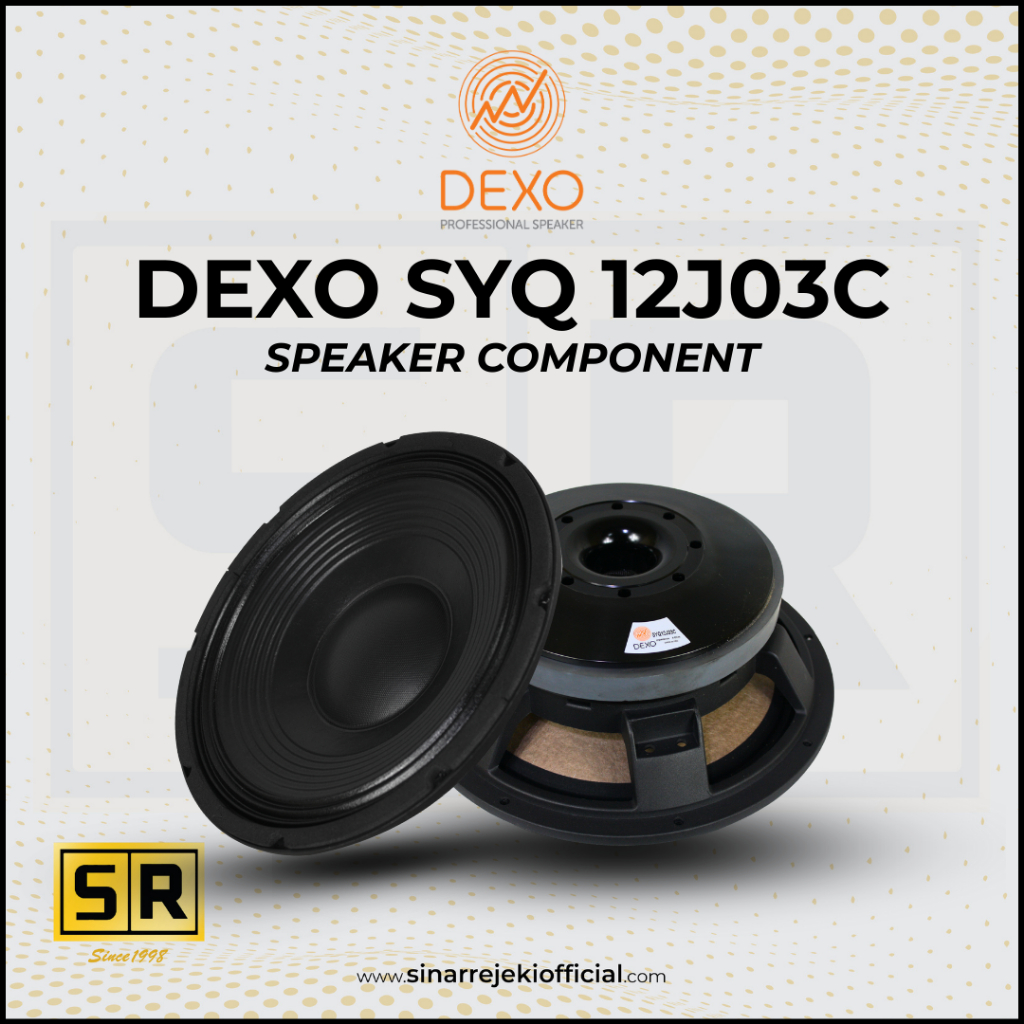 Speaker Component DEXO SYQ 12J03C 12 inch / Speker komponen DEXO 12 inci