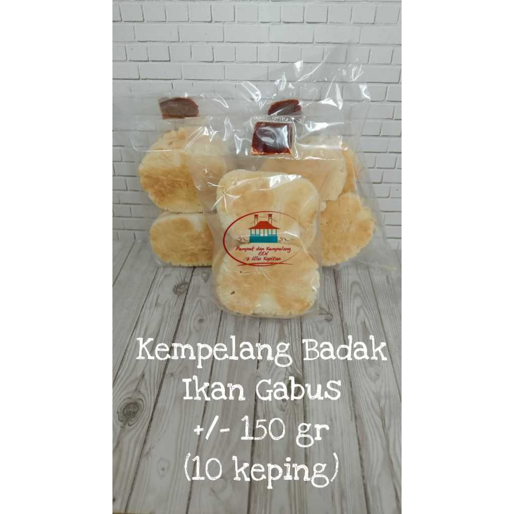 

Kempelang Kerupuk PANGGANG BADAK Ikan GABUS Asli Palembang