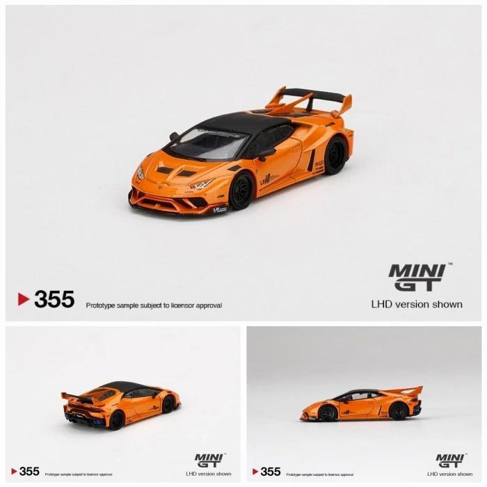 MINIGT 355 LB WORKS LAMBORGHINI HURACAN GT ARANCIO BOREALIS DIECAST
