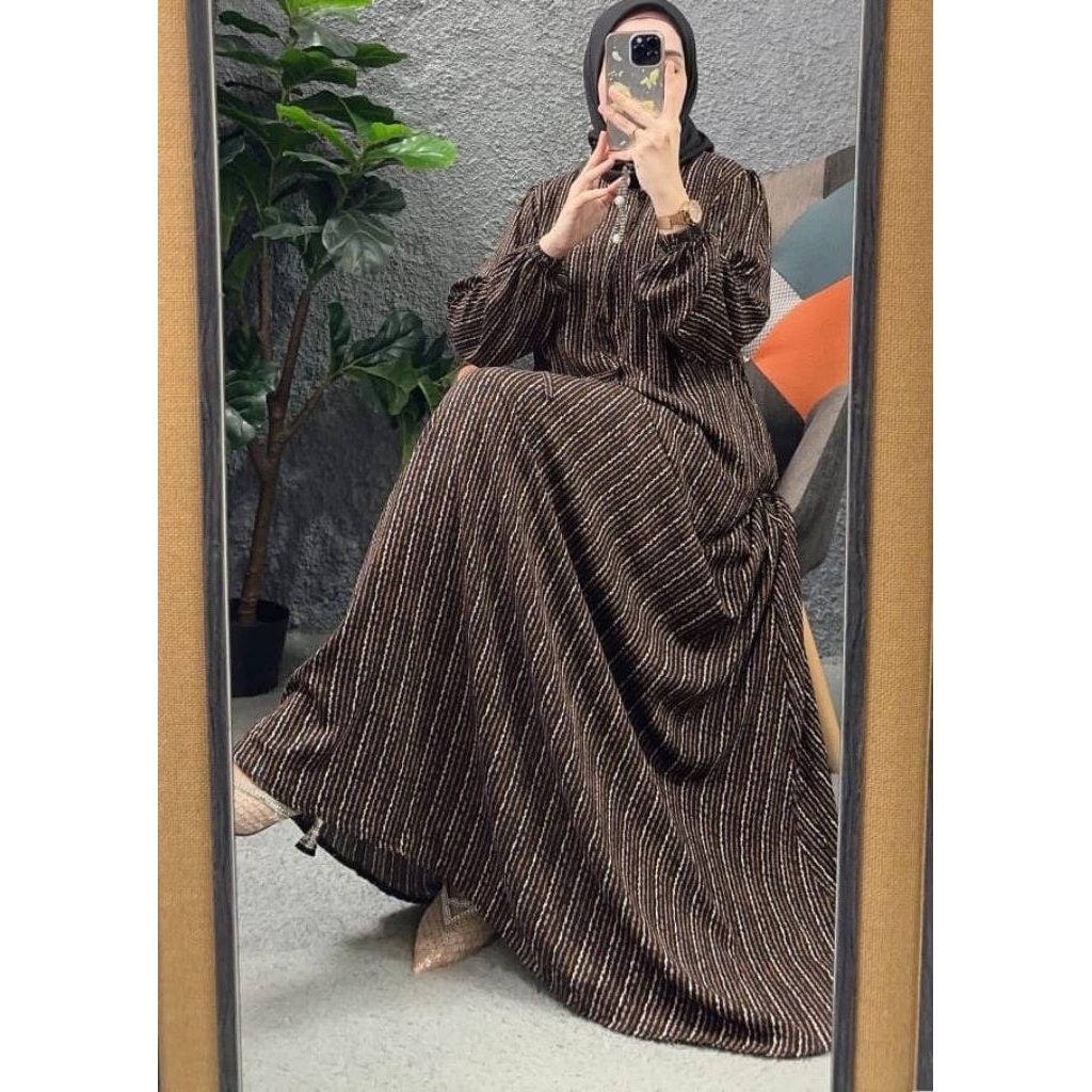 READY‼️MAYAR SALUR H, MAURA, YUMNA SMALL LEAF, SQUARE B, YUMNA RAIN YUMNA GRASS AZKIA MIDI DRESS MOT