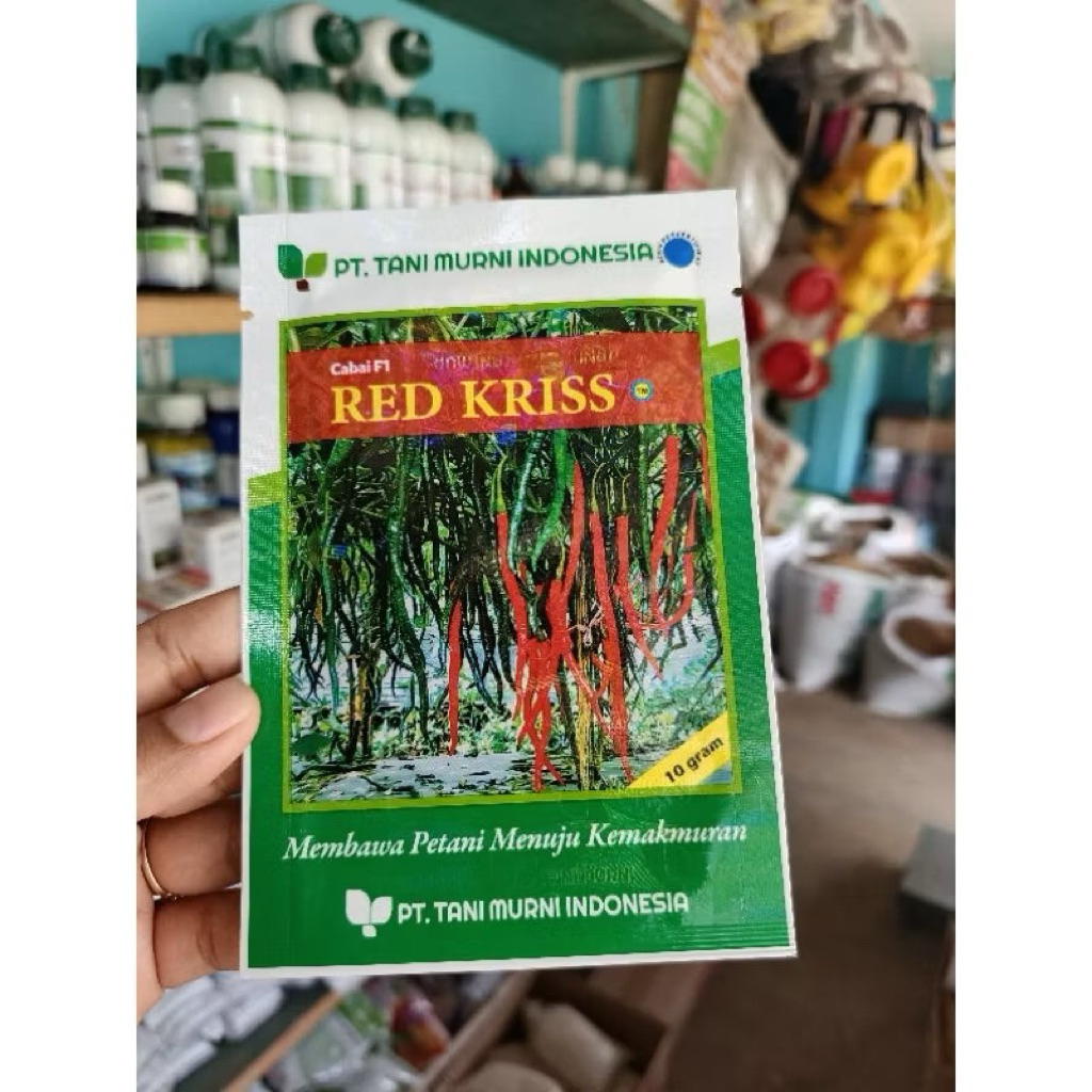 Benih bibit Cabe Keriting F1 RED KRISS 10gram - Benih Cabai Keriting TM RED KRISS