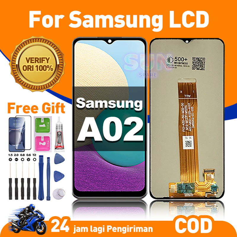 Original For LCD SAMSUNG A02 asli hp layar lcd anti blue light HD HOT SALE Kualitas Terbaik Garansi 