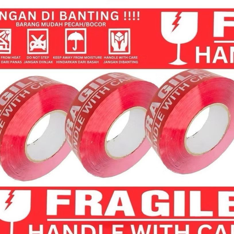 

WKP - LAKBAN FRAGILE 500Y - 48MM/ LAKBAN FRAGILE JUMBO 500 Y - 48 MM/ LAKBAN FRAGILE MURAH