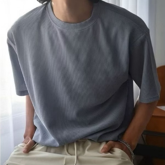 Kaos Katun Waffle Pria Terbaru | Kaos Waffle Pria Premium | Kaos Polos Waffle Premium