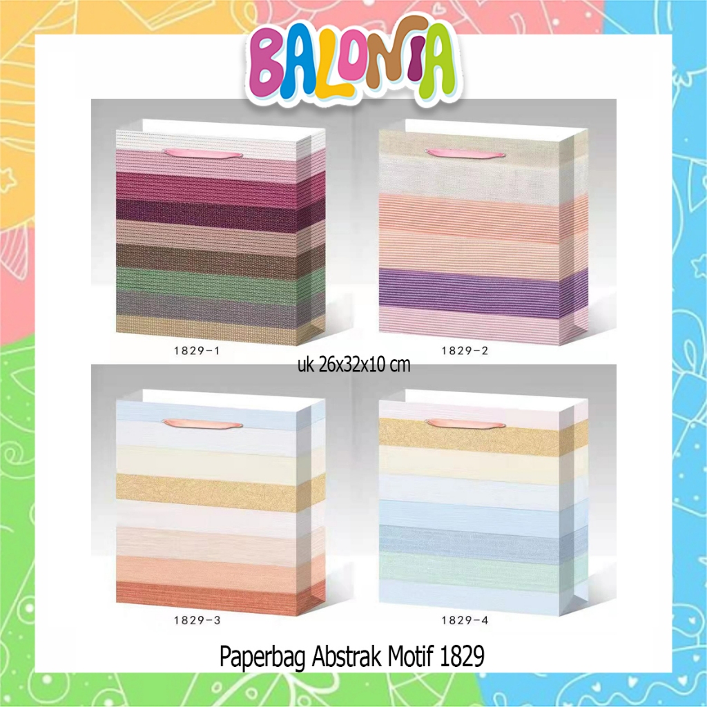 

Paperbag Motif UK 26x32x10cm , paperbag ulangtahun, tas kado, tas souvenir, kado ultah
