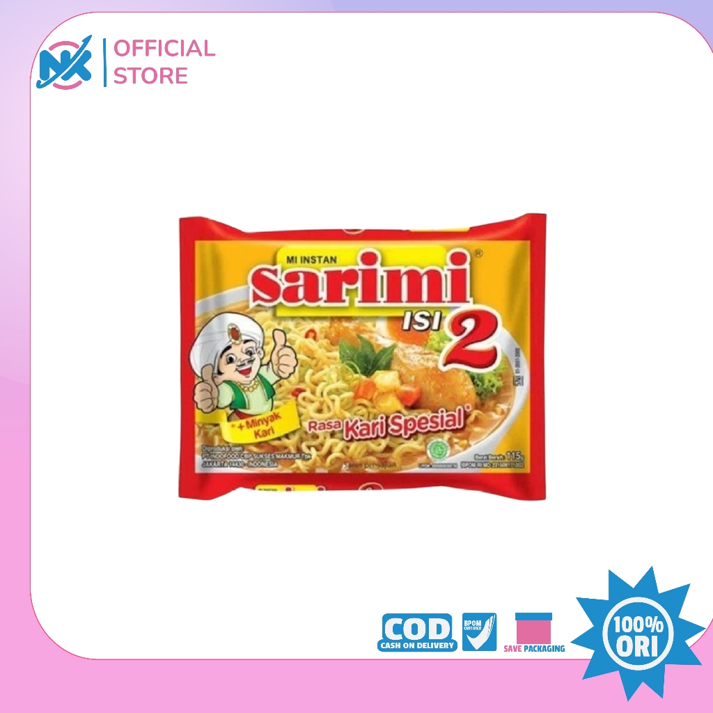 

Sarimi Mie Instant Kuah Kari Duo isi 2