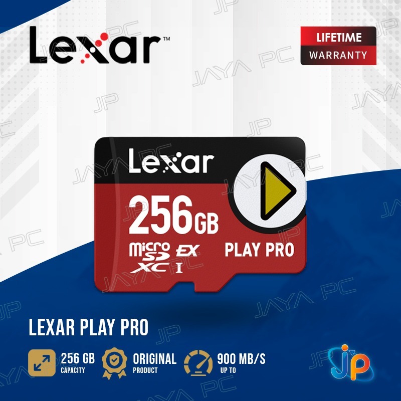Lexar Play Pro Gaming MicroSDXC Express Card 256GB UHS-I V30 - MicroSD/ Nintendo/ HP