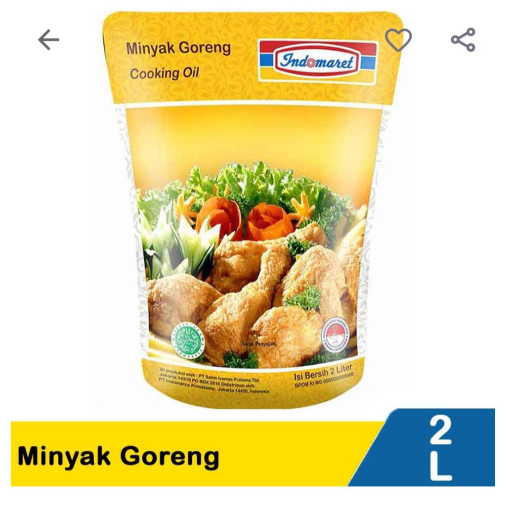 

Minyak Goreng Indomaret 2 liter