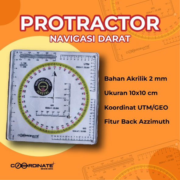 

Protraktor Custom | Romer | Penggaris | Busur Derajat | navigasi darat kompas Bahan Aktrilik