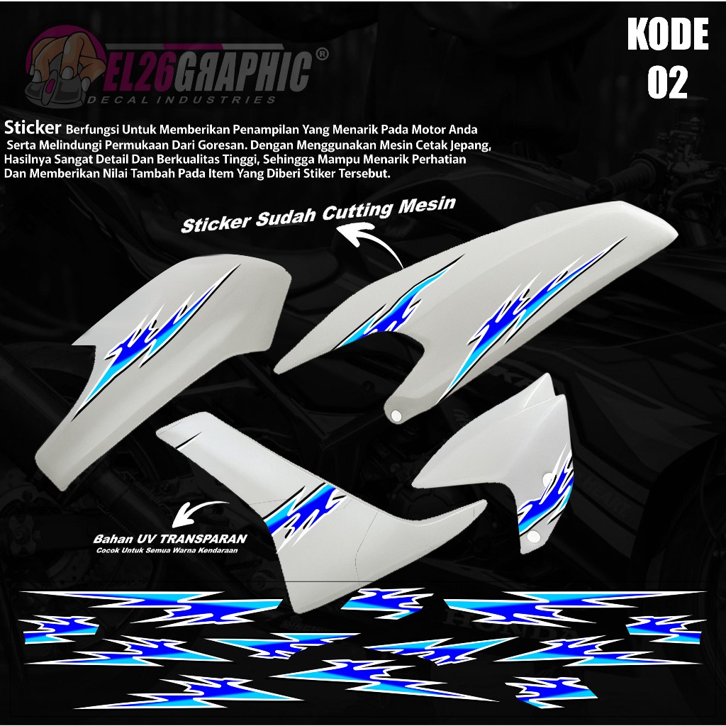 02 STRIPING YAMAHA NMAX OLD VARIASI - STICKER VARIASI MOTOR NMAX OLD
