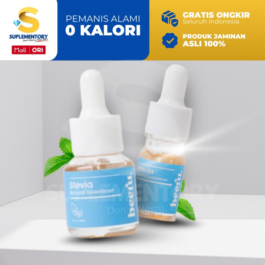 

Beeru Stevia Natural Sweetener Pemanis Alami 0 Tanpa Kalori 5ml 15ml