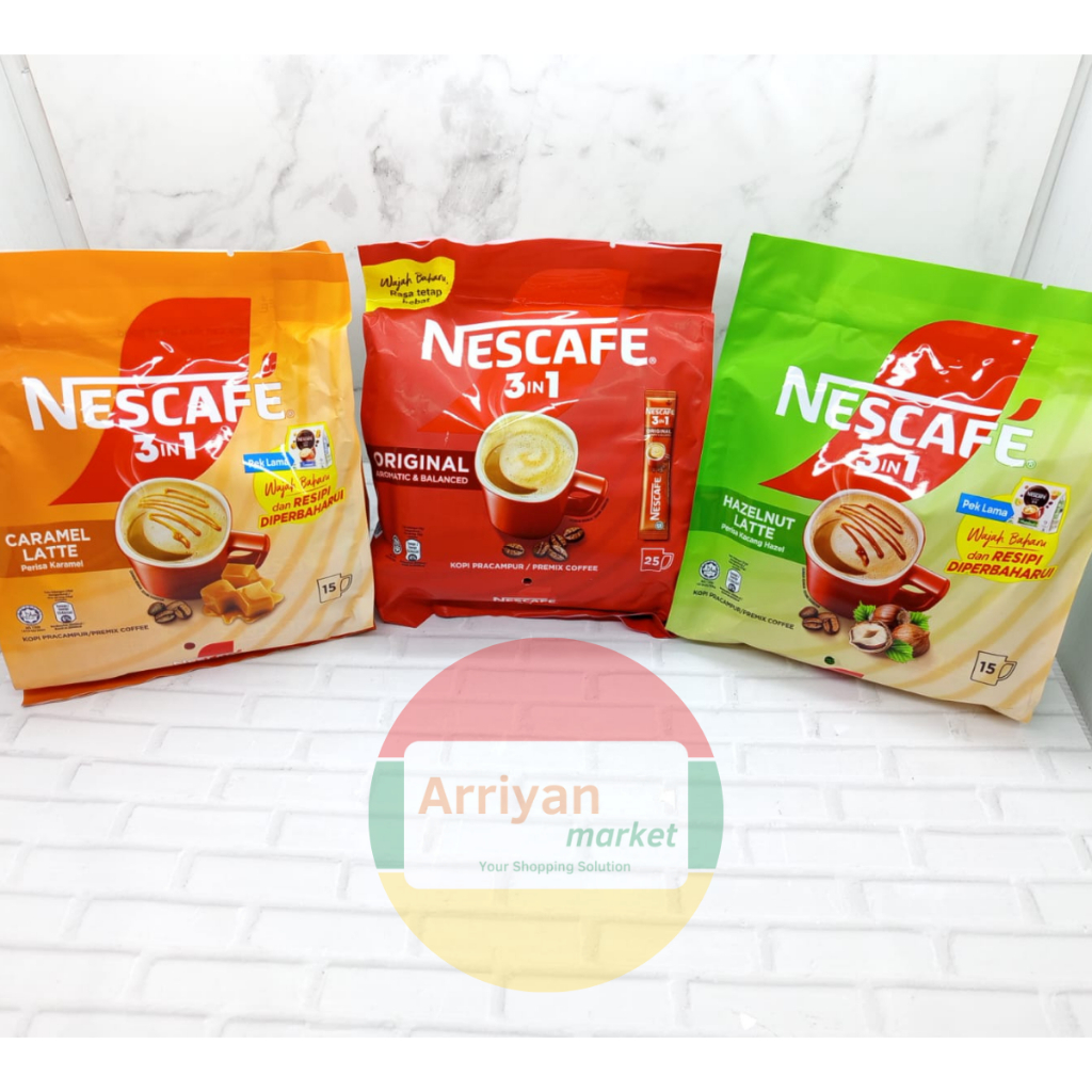 

Nescafe 3in1 Coffee Mlysia Rich / Nescafe Mlysia / Kopi Malysia