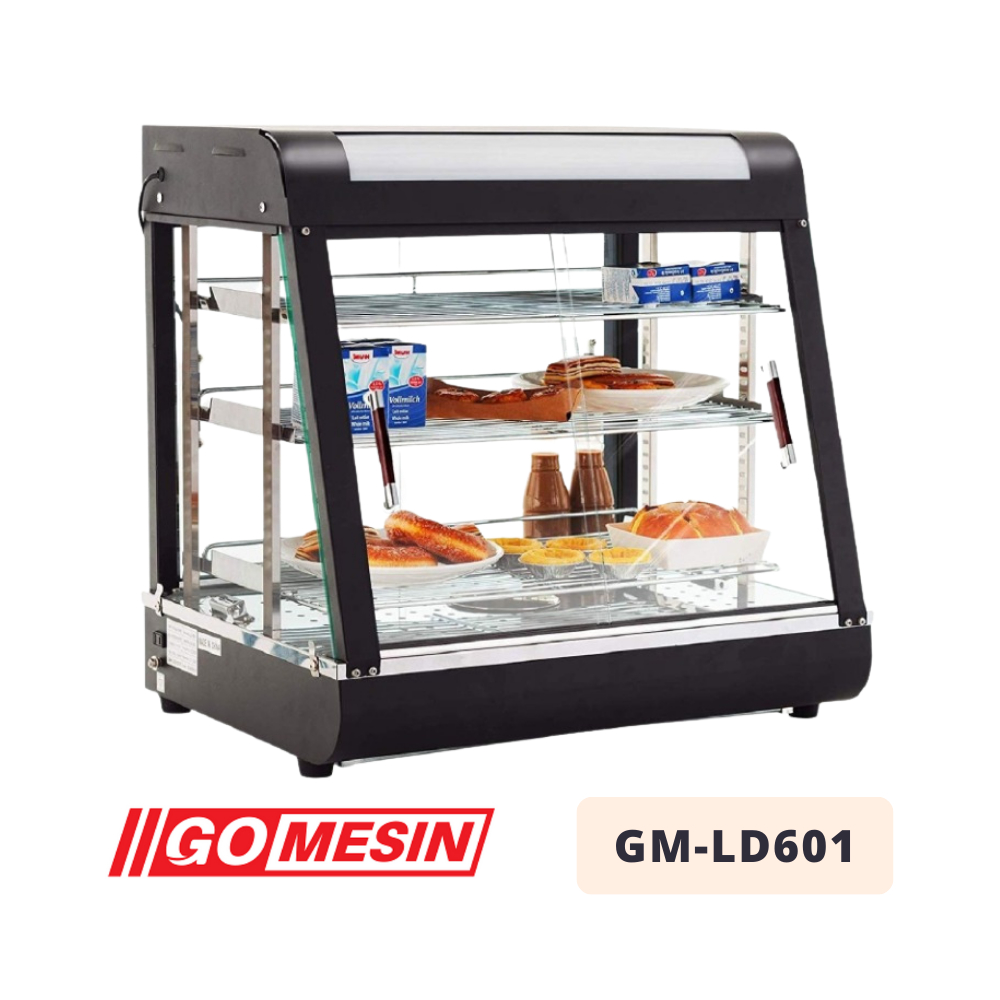 Showcase Warmer Gomesin GM-LD601 | Etalase Penghangat Ayam Goreng Fried Chicken