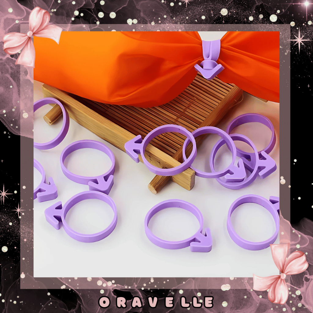 ORAVELLE Karet Pengikat Kantong Piping bag Icing Bahan Silikon tali piping bag / karet penutup pipin