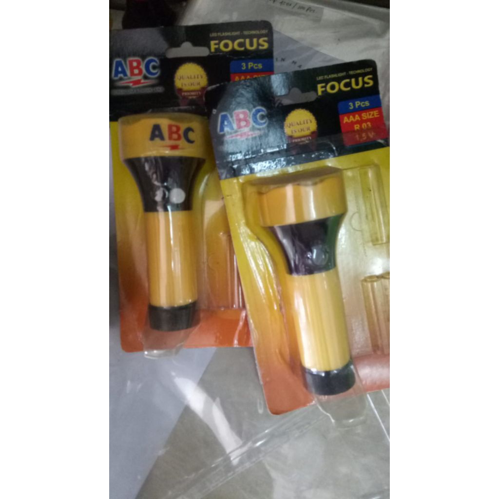 Senter LED MINI 10cm ABC tanpa baterai