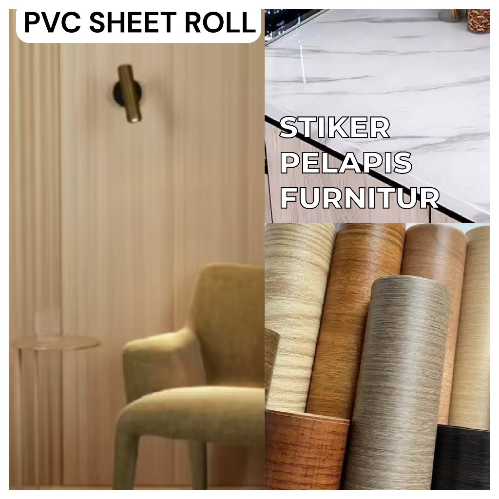 PVC SHEET / DecoSheet pelapis furniture sticker Stiker HPL Taco Sheet Lemari Meja Interior Film
