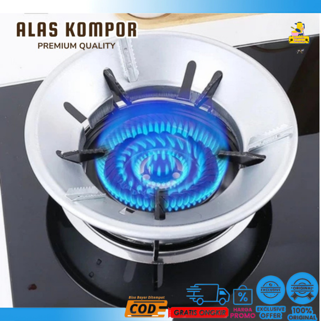 Dapurku Lengkap - Alas Kompor Bahan Alumunium Nampan Dudukan Kompor Gas Serbaguna Cover Alas Kompor