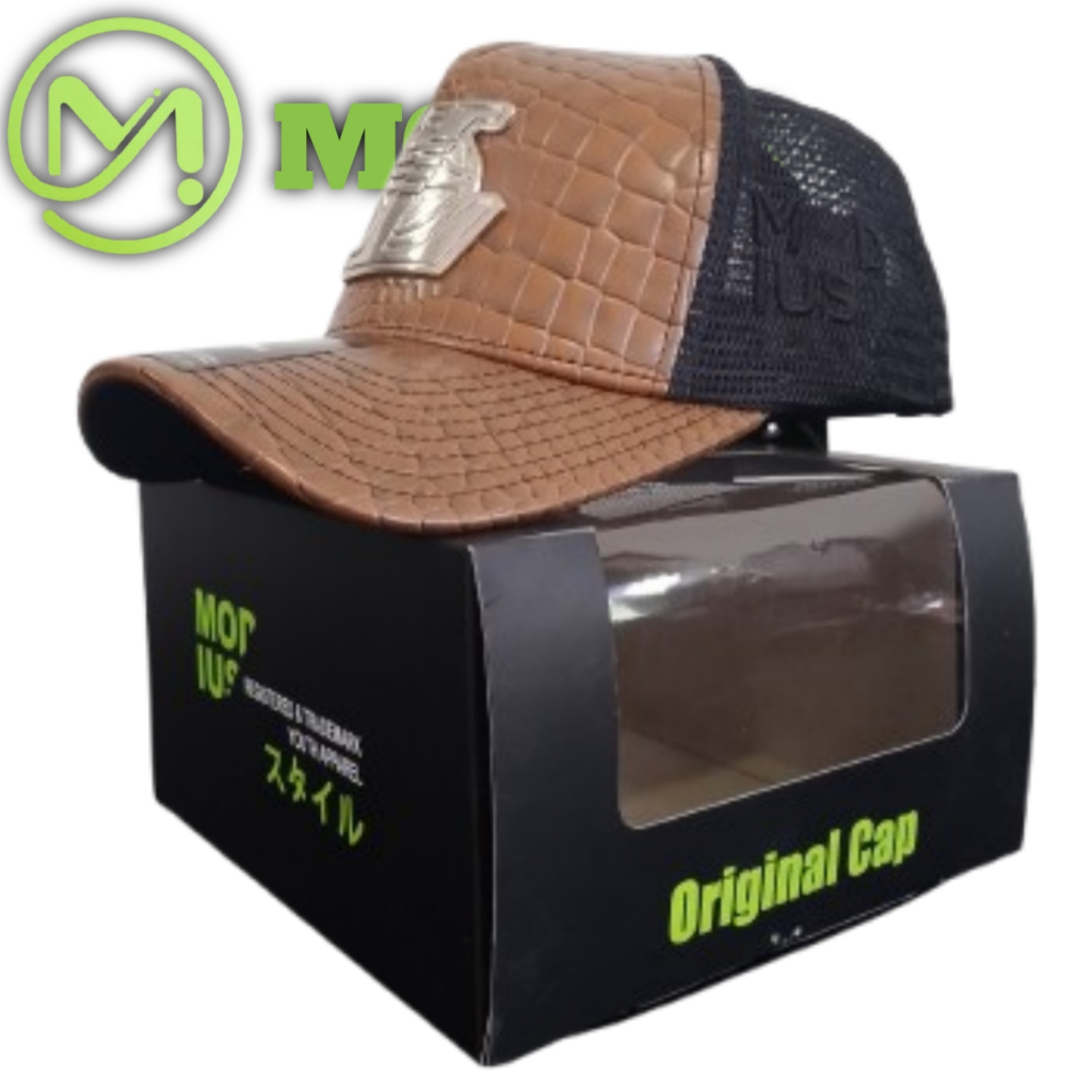 TOPI PRIA ORGINAL DISTRO 100% LOGO L PIN BESI CROME LAKERS LOS ANGLES KULIT CROCODILE MOCA TRUCKER B