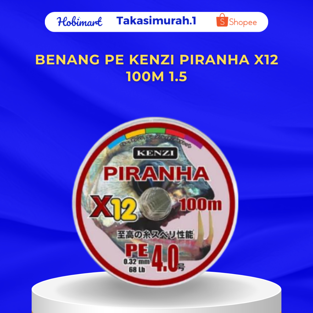 BENANG PE KENZI PIRANHA X12 100M 1.5