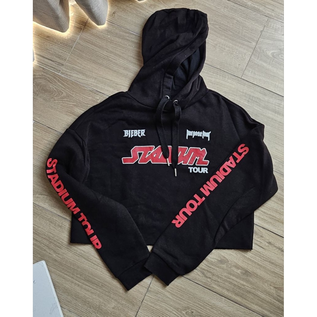 H&M Bieber Divided Crop Sweat Shirt