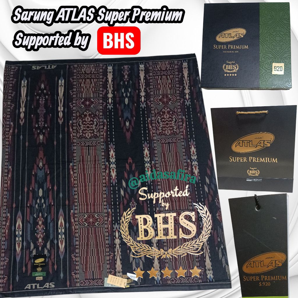 (1 PCS) SARUNG ATLAS SUPER PREMIUM 920 SUPPORTED BY BHS/SARUNG ATLAS SUPER PREMIUM 925 SUPPORT BY BH