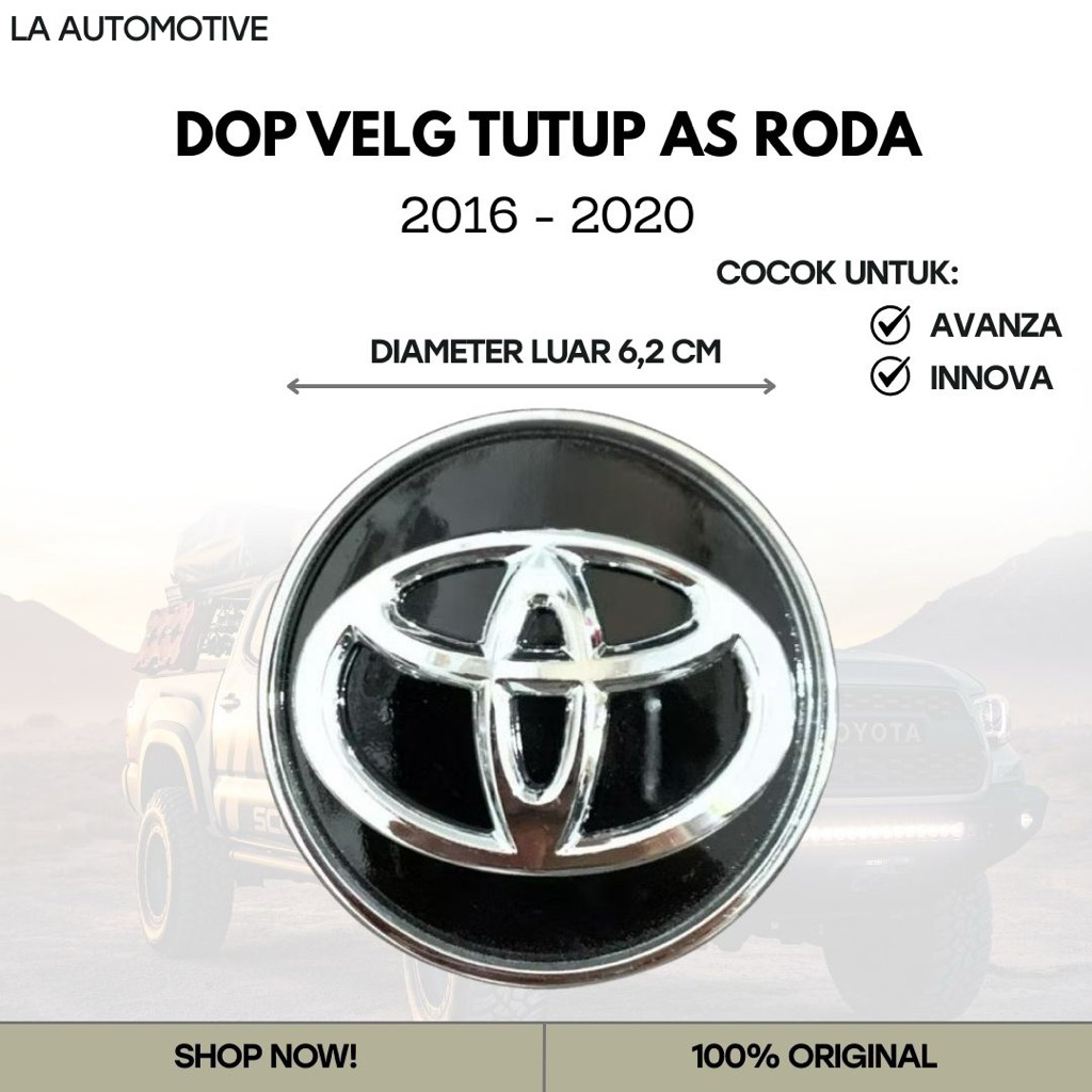 DOP VELG TUTUP AS RODA AVANZA INNOVA 2016-2020