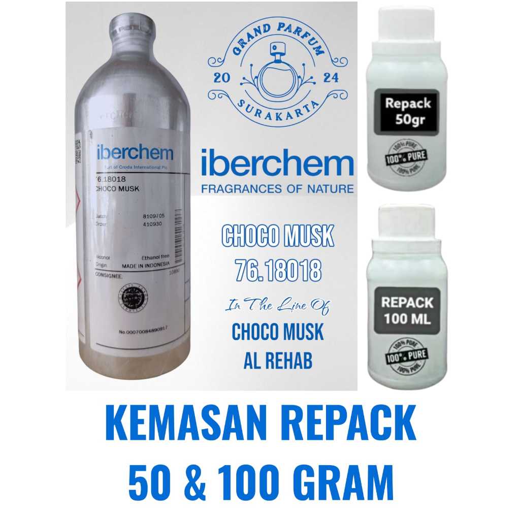 [REPACK] CHOCO MUSK ~Al Rehab~ BY IBERCHEM BIBIT PARFUM MURNI KEMASAN 50 & 100 GRAM (ORIGINAL)
