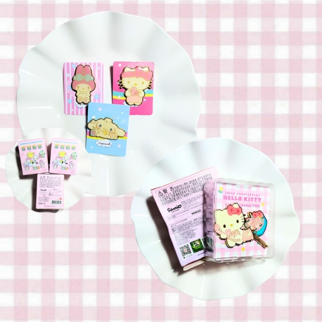 sanrio miniso selected enamel pin blind box my melody cinnamorol hello kitty