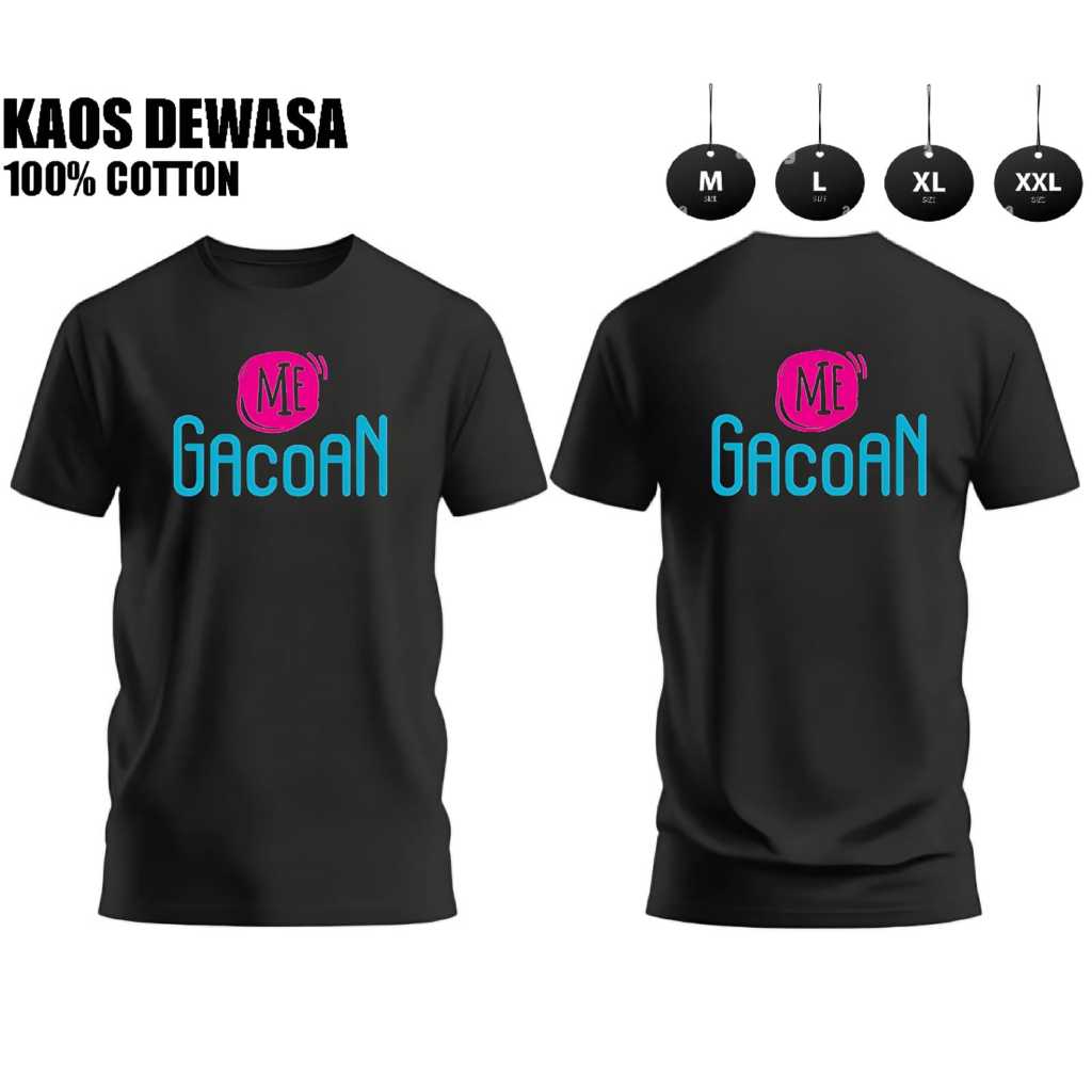 Kaos Oblong Mie GacoAN / T-shirt Cotton 24s Mie GacoAN /100% Cotton Combed 24s