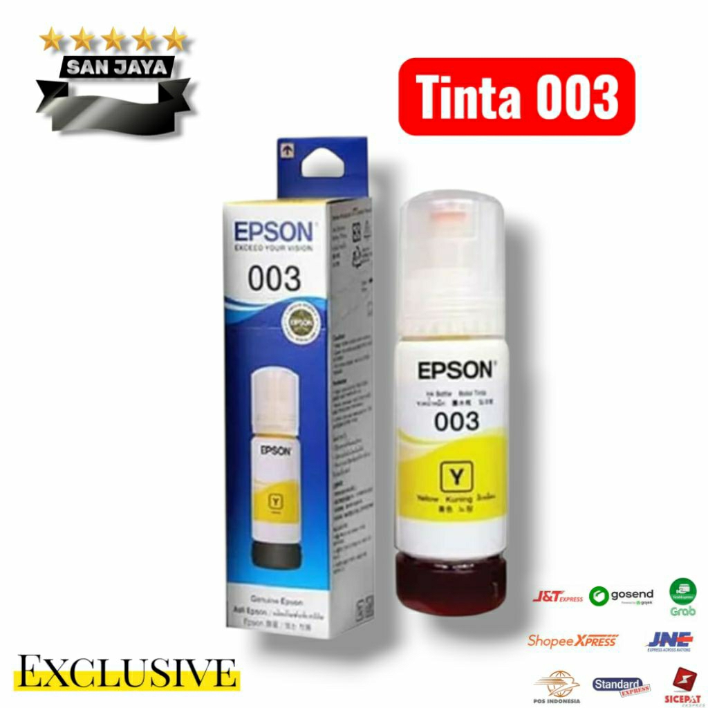 Tinta Epson 003 Yellow L1110 L3110 L3100 L3150 L5190 Kuning