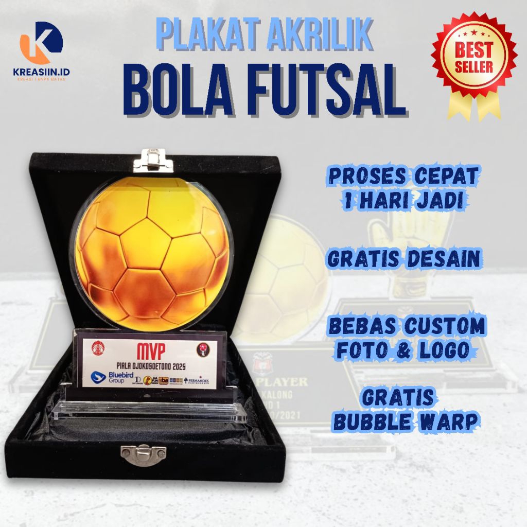 Plakat, Plakat Custom Bola, plakat akrilik futsal, plakat akrilik basket, Tanpa Minimal, Gratis Desa