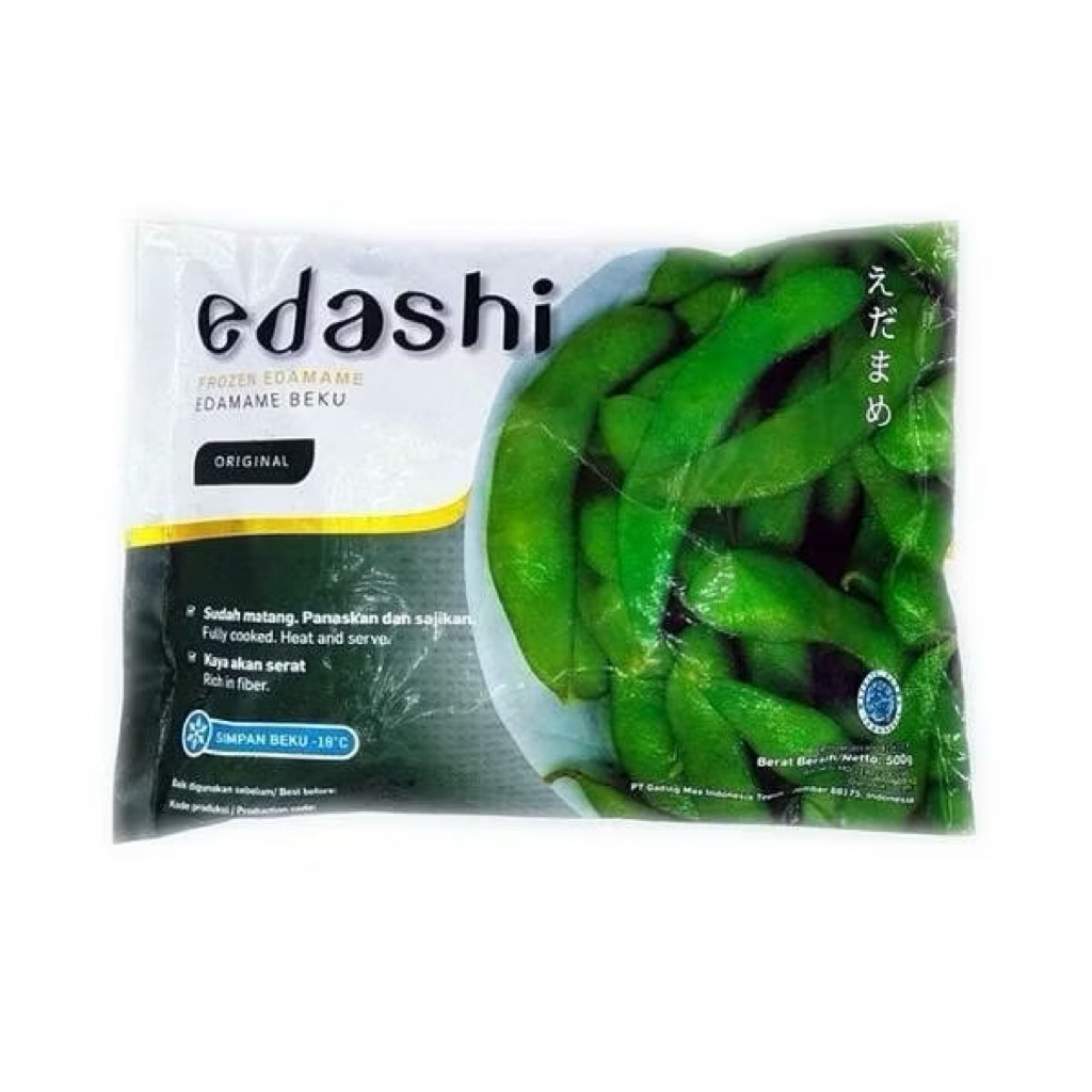 

Edashi Edamame Frozen / Edamame Beku 500gram