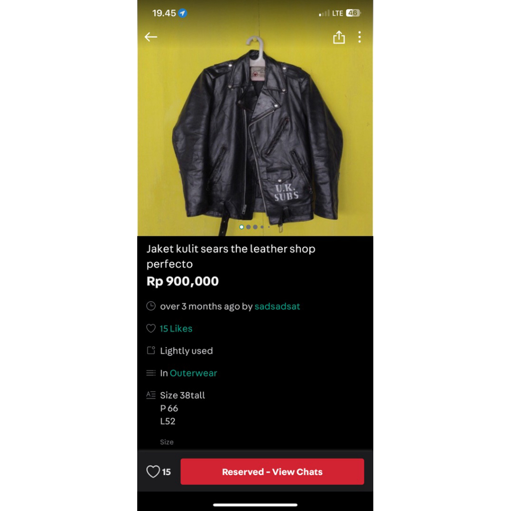 sears the leather jacket