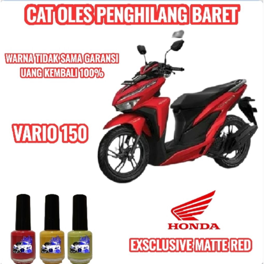 CAT OLES PENGHILANG BARET MOTOR VARIO 150 MERAH DOFF/EXCLUSIVE MATTE RED 2020,2021,2022,2023,2024,20