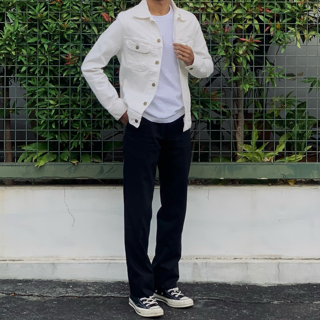 LEE Riders Trucker Denim Jacket Type lll White